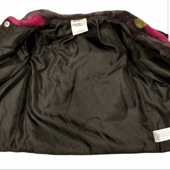 Oshkosh B'gosh Floral Faux Fur Coat - Picture 4 of 7